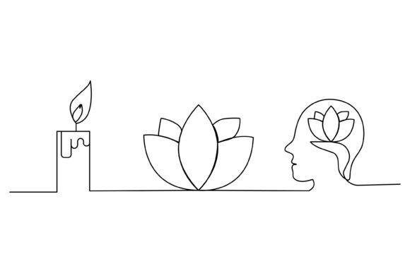 Download Continuous Line Design of Spirituality - Spirituality Collection