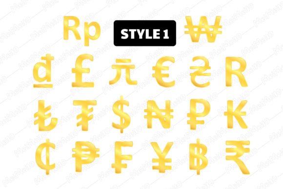Download Gold Currency Money Icon Sign Symbol Set - Symbol set Collection
