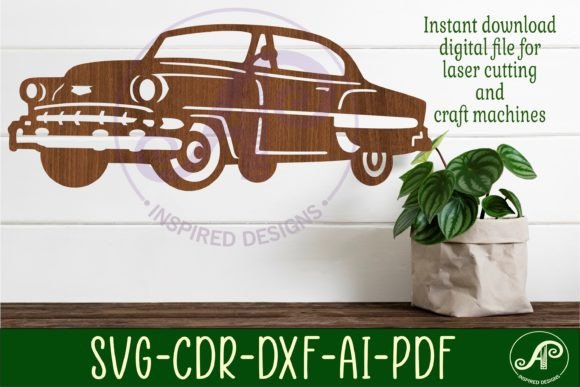 Download Classic Car Wall Sign Design 1, SVG File - Classic Collection