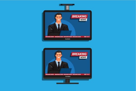 Download Breaking News on Television Symbol Set - Symbol set Collection